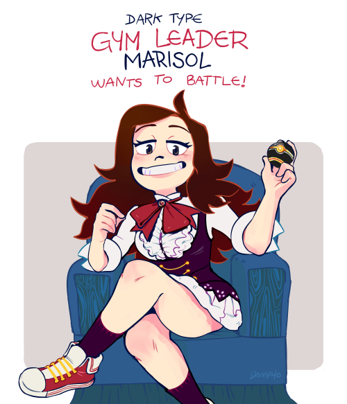 dampho: I drew myself as a gym leader!  adult photos