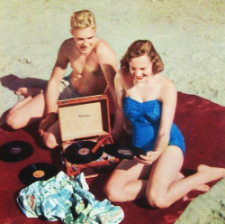 rogerwilkerson:  Records on the beach