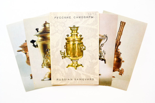 sovietpostcards:Russian Samovars postcard set (1969)Literally ​just finished a peice where I needed one of these as a re