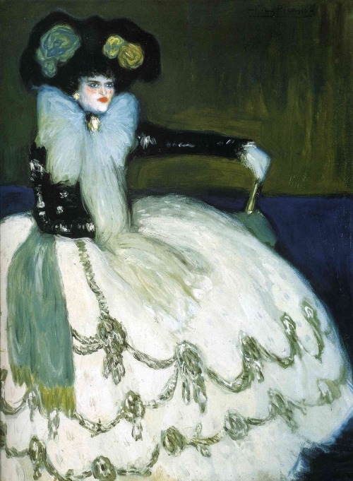 “Femme en bleu” by Pablo Picasso,1901