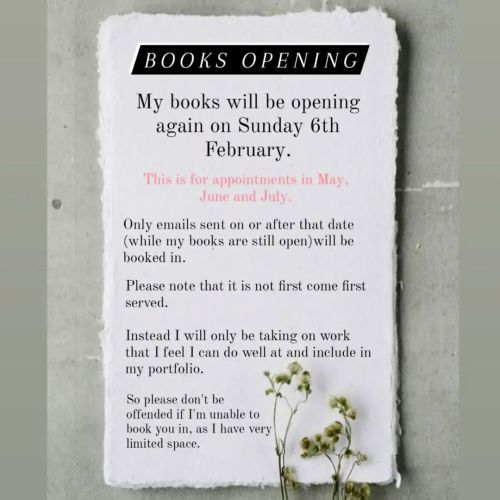 ✨ Books Opening ✨ In case you missed my story a few days ago, regarding my books opening, here it is