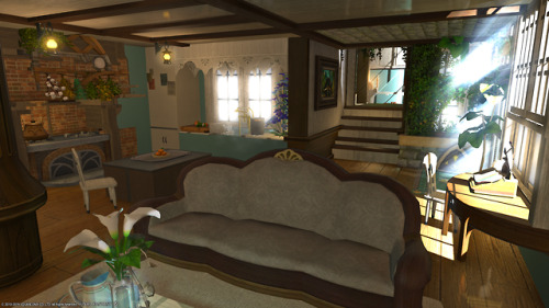 Main floor of my home on Famfrit (Goblet ward 14 plot 60). I have always liked the shabby chic aesth