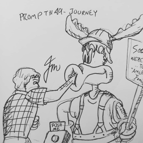 December 22nd, 2021, Inktober Prompt # 49 - Journey. “Sorry Folks! We’re closed for two 