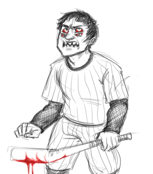 heronscry: A rough fanart of this awesome Batter! I hope you don’t mind the quality sdfsdgsd, he’s 