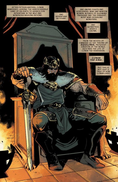 By Crom, the greatest sword-and-sorcery hero returns in an all-new ages-spanning saga by Jason Aaron