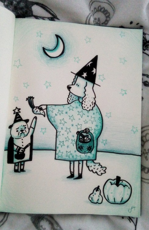 Inktober #3: Merchant witch She’s also a dog :)