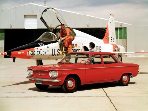 prova275:Real men… drive Corvair sedans…or have girlfriends who pick them up on the tarmac in