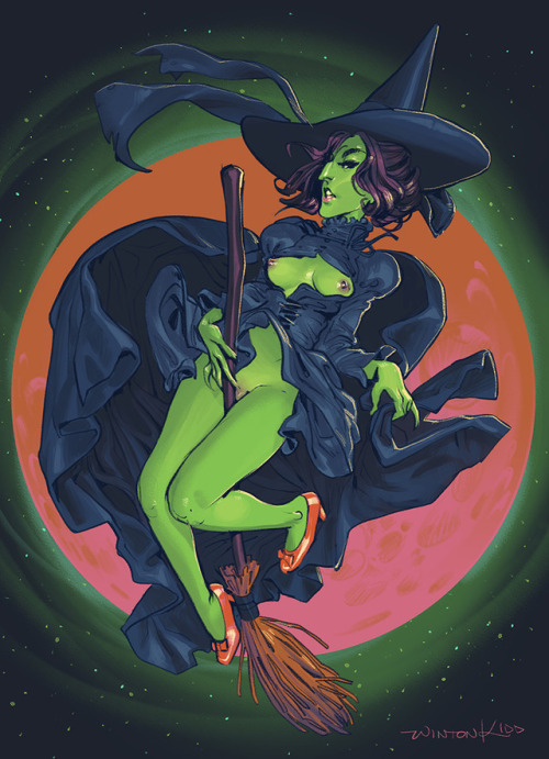 Happy Halloween! Some Wicked Witch of the West fanart! Requested by patrons!www.patreon.com/wintonki