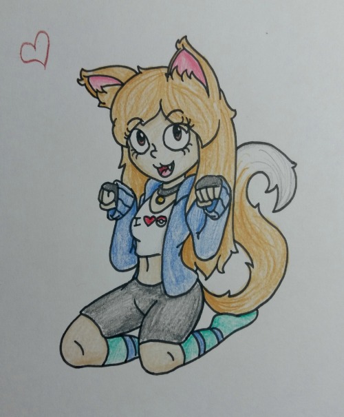 Some coloured pencil practice. I posted the original sketch of the catgirl one a few days ago, but the other one is Silia the Slimegirl, a character from my NSFW art blog. I’ll post it there as well.