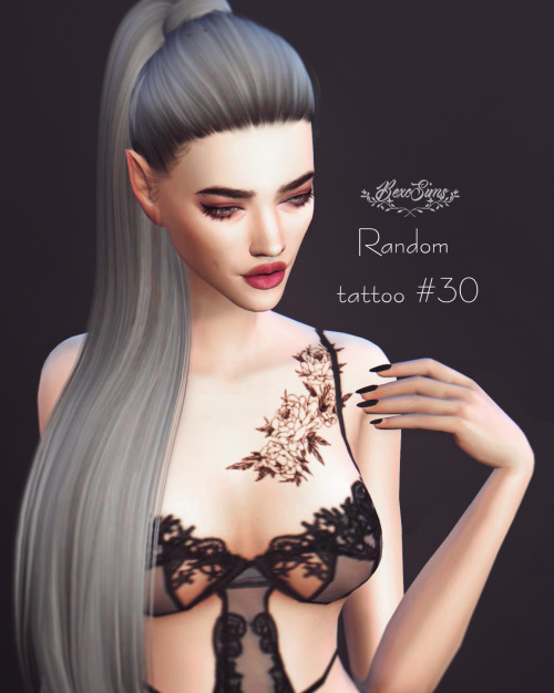 (TS4) Random tattoo #30 by BexoSimsDOWNLOADthank you, if you use it, do not forget to mention me @be