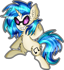 sparkle-bliss:  Vinyl Scratch!   c: