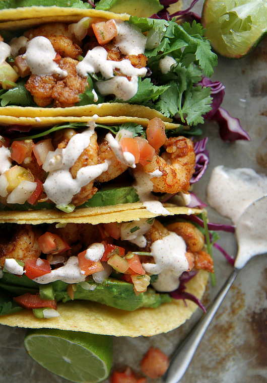 verticalfood:  Chipotle Shrimp Tacos