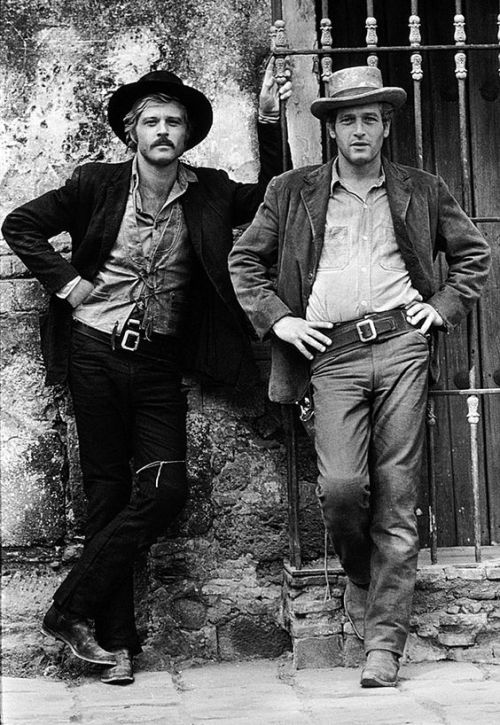nostalgia-gallery:Robert Redford &amp; Paul Newman in “Butch Cassidy and the Sundance Kid” (1969)