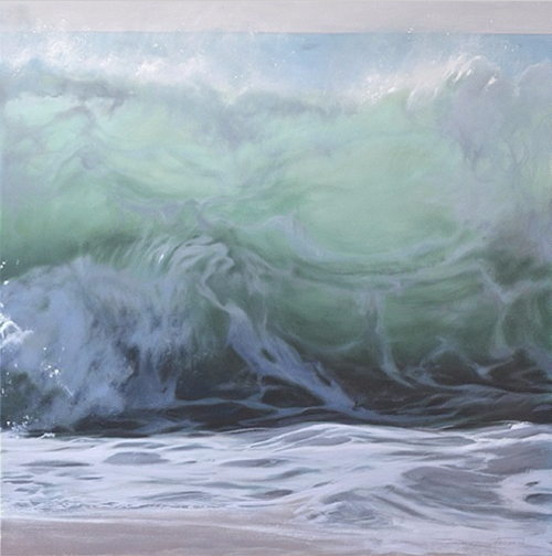artsnskills: Turbulent Tidal Waves Dance With Power In Realistic Paintings Artist Paco Ferrando crea