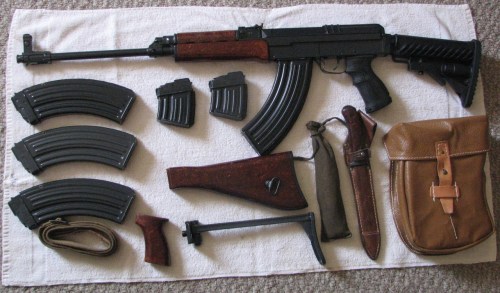cerebralzero:  thearmedgentleman:  sacred-fox:  Vz.58 with accessories AND A FUCKING REDICULOUS STOCK WHAT THE FUCK YOU BUBBAS.  Canadian/10, that’s some 19in non-restricted barrel action.  If it’s Canadian how does it have those standard size mags?