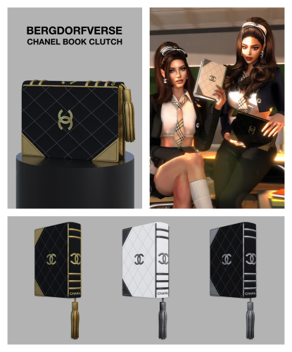 Bergdorfverse — Chanel Book Clutch Hey everyone, here is a rare