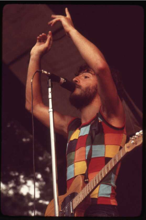 brucespringsteen: Bruce Springsteen onstage at the Music Inn, 1975 by Jeff Albertson