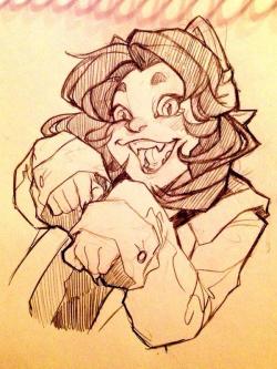kitkaloid:  a nepeta doodle from my twit!