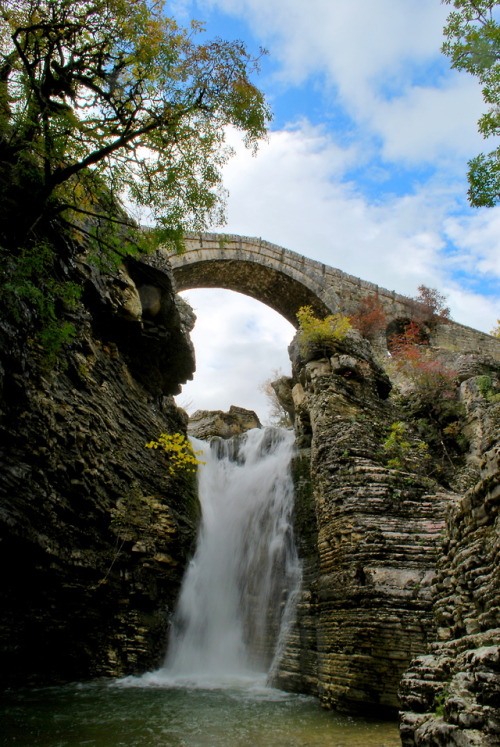 Gkretsi bridge, Pogoni of Epirus, Greece