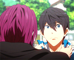 Haru + Body language: Hands (Alternative title: “The one where Rin is Haru’s motivational driver”)