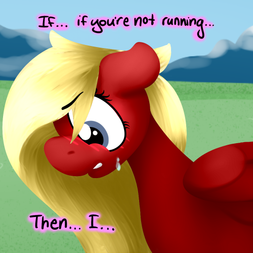 asklovelylaughter:  I’m running and you can’t stop me.  What Lovely no! D=
