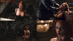 celebnudefkesgallery4:  Black Widow tied up and captured what are you going to do with her