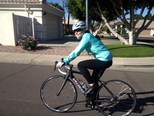 nickwilsonaz:  Ridin bikes with my beautiful wife to breakfast this morning. I am the luckiest guy i