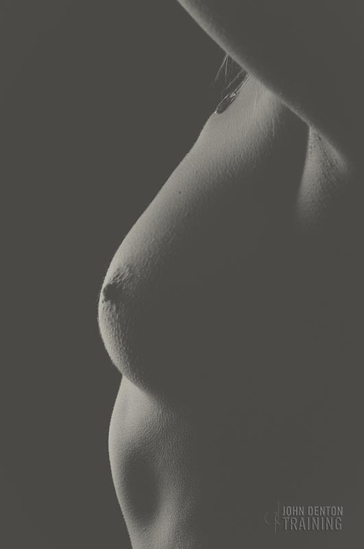 dentonnudes:  Rim lighting is always fantastic to sculpt the human form, a single