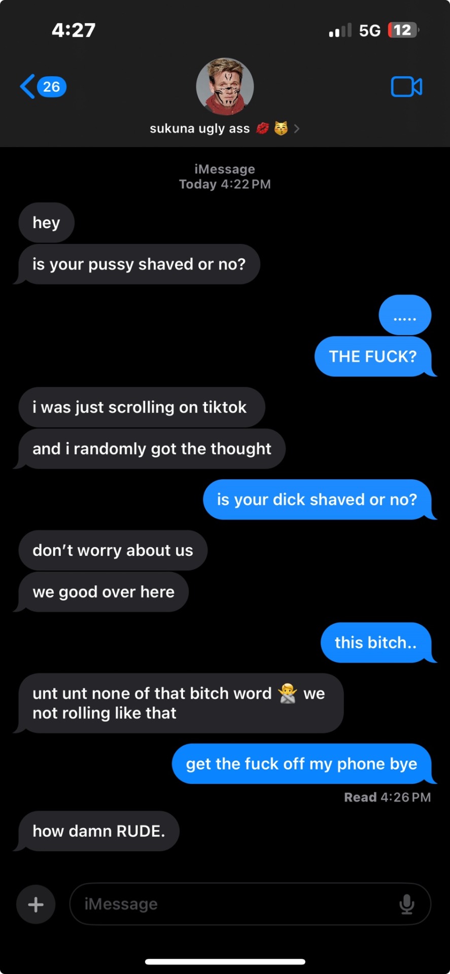 Random Texts W Sukuna!