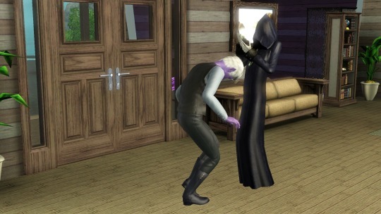 jeggby:  mosseffect:  mosseffect:  for some reason in my (cursed? blessed?) sims game i am able to invite the grim reaper to parties, and now he regularly shows up even if i don’t invite him. he often brings ceviche. normal quality. he’s a decent