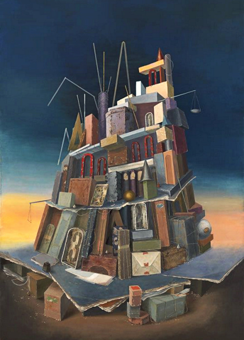 babelziggurat:Tower of Babel. Elena and Michel Gran ~ 2013 Catto Gallery London • via Biblioth&