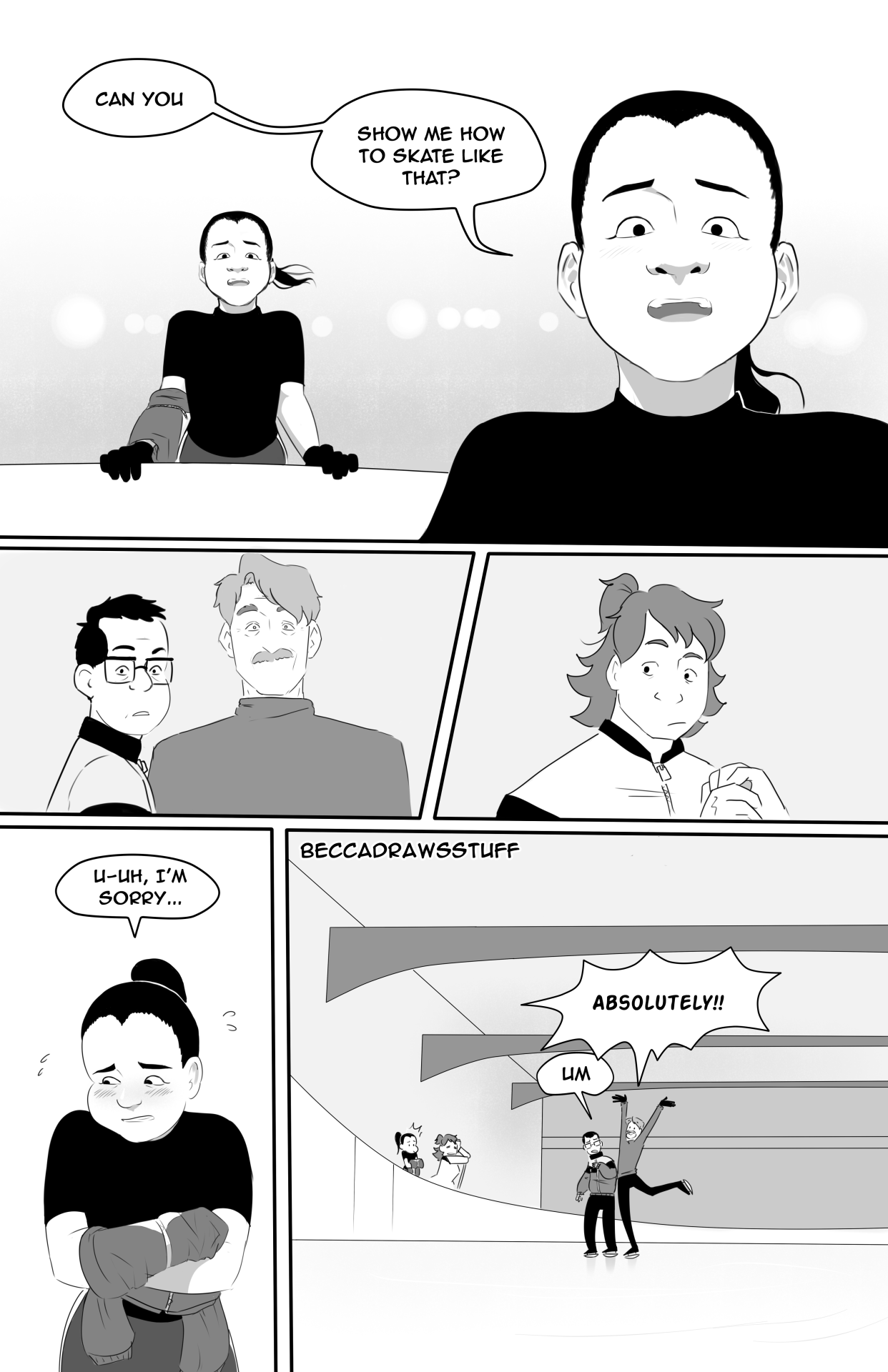 beccadrawsstuff: viktor throws his back out immediately click and drag each page