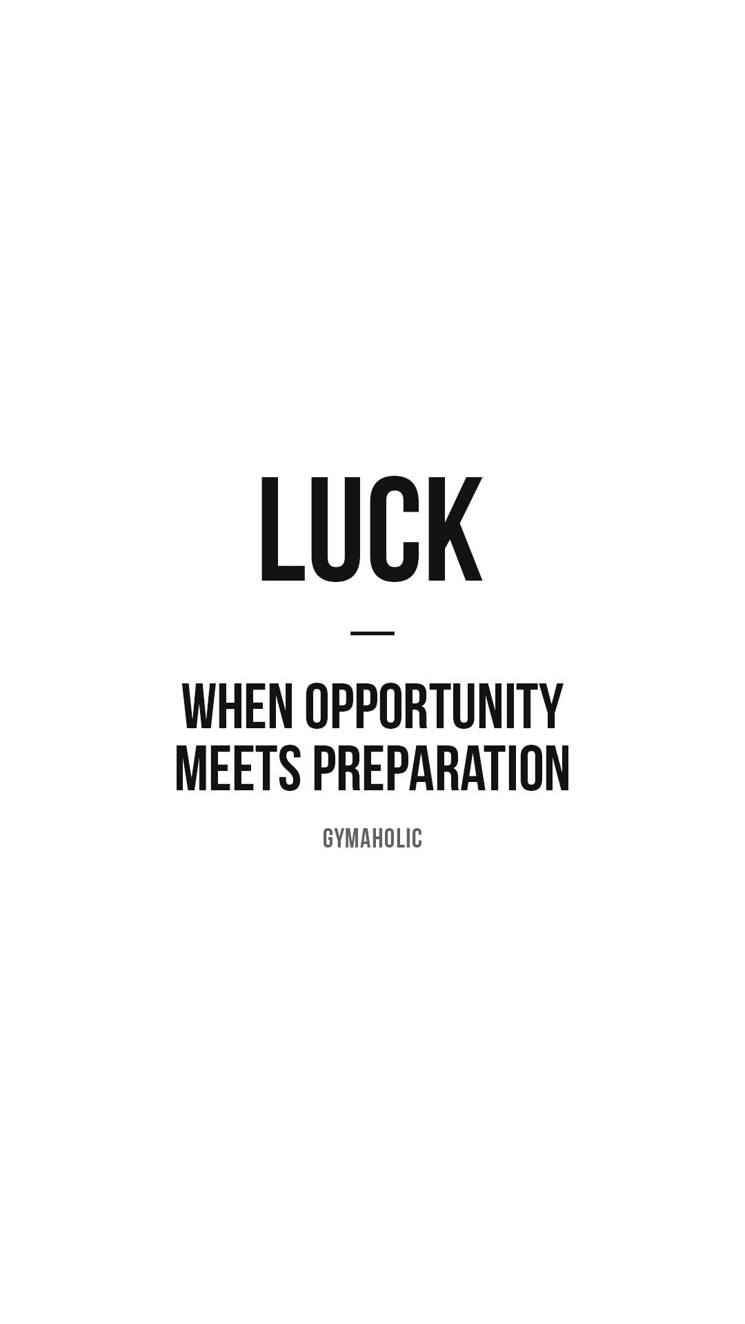 Luck: when opportunity meets preparation