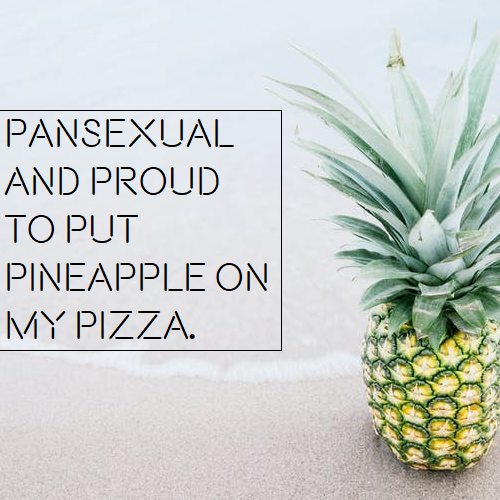 [Image Description: A picture of a pineapple posing on a beach with text that reads &ldquo;panse