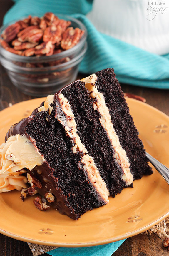 nom-food:  Turtle chocolate layer cake