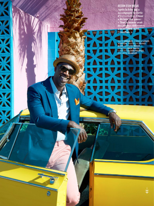 French film actor Omar Sy in the June 2014 issue of French Vanity Fair