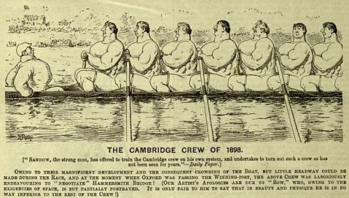 “The Cambridge Crew of 1898”. Illustration by E.T. Reed for Punch magazine, September 18