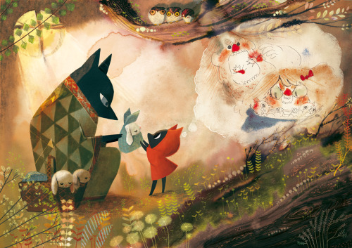 ssoja: Do you remember the little close up of the mother wolf who gives a rabbit to her little wolf 
