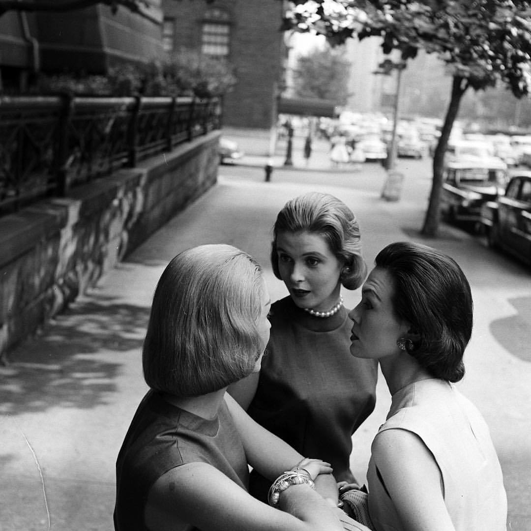 life:From an unpublished story shot in 1955 by Nina Leen - a trio of women sporting