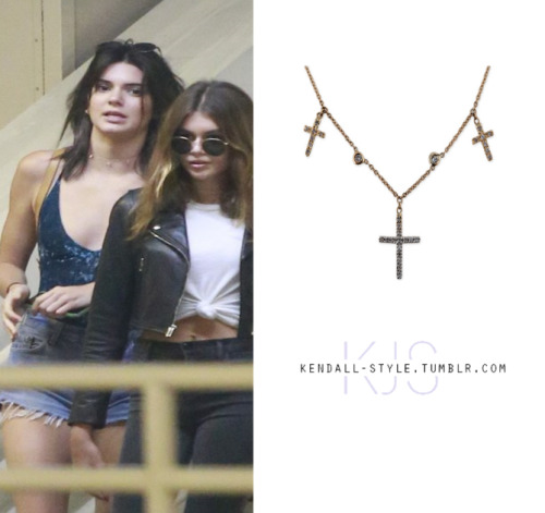 September 3 2016- Kendall was photographed out in Beverly Hills with Kaia Gerber and Cam Azoff. She 