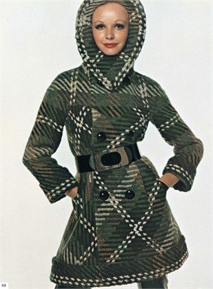 Model in Pierre Cardin for Vogue Italia, 1968.  Photo by David Bailey.