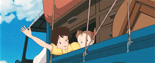 cinemapix:Everybody, try laughing. Then whatever scares you will go away!MY NEIGHBOUR TOTORO ( 1988 