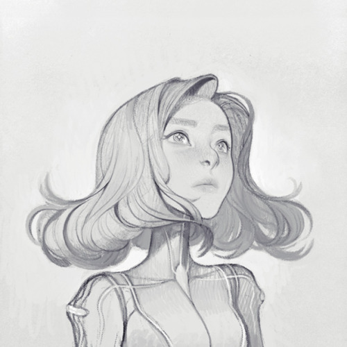 joy-ang:Originally drawn with a mechanical pencil, then scanned and painted in PS