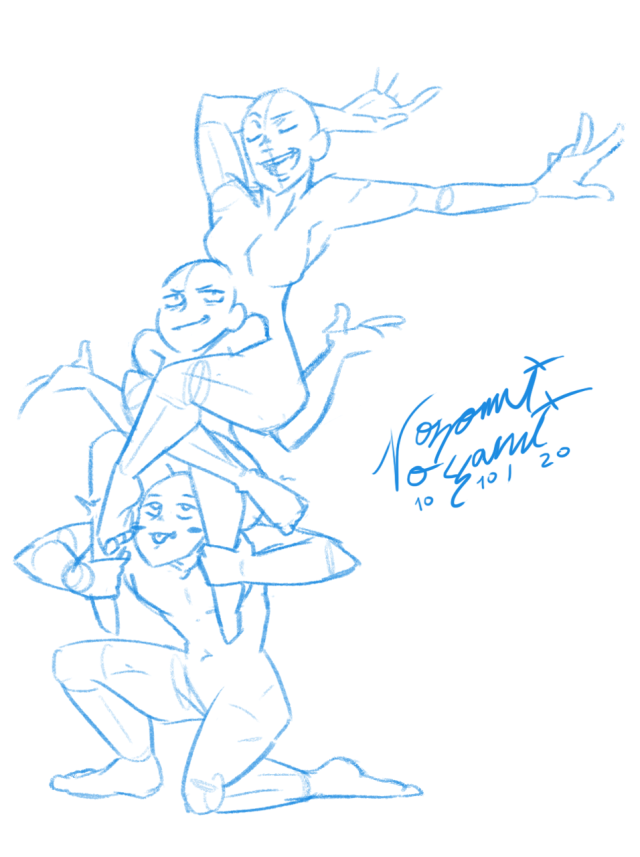pics Polyamorous Throuple Drawing Base pic whatup