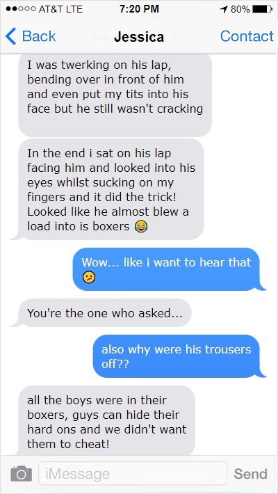 yourgirlfriendcheats:  She had to win. Part 2