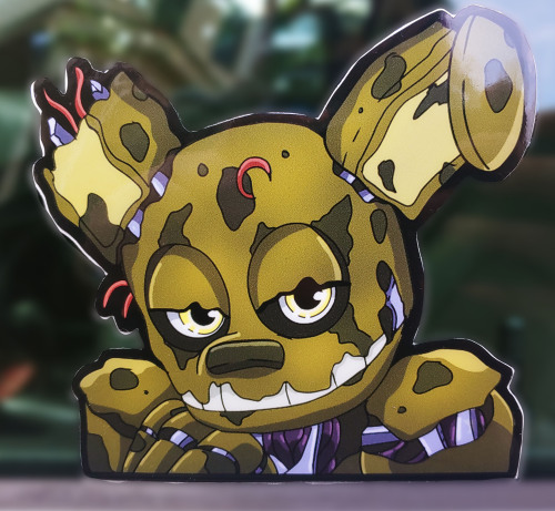 FNAF Window Decals are now AVAILABLE! They are thicc as FUK and they be up on dat Etsy store. More C