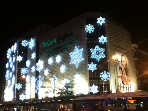 Christmas in Madrid, Spain.