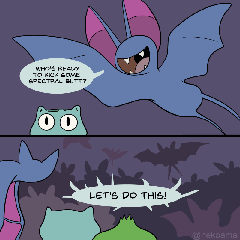 nekoama:   Halloween part 3!  Sorry I had to re-upload :T, two panels had gotten
