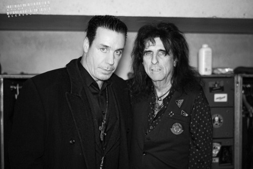 Great night tonight in #Berlin! Visited with #TillLindemann of @rammsteinofficial AND the gents of @