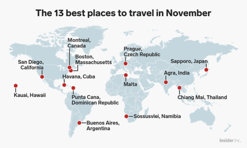 13 places to visit in November for every type of travelerTo find the best places to visit in Novembe